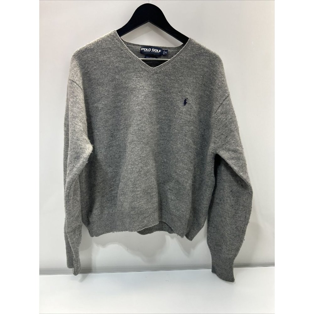 POLO Golf RALPH LAUREN Sweater Mens XL Pullover 100% Lamb Wool Long Sleeve